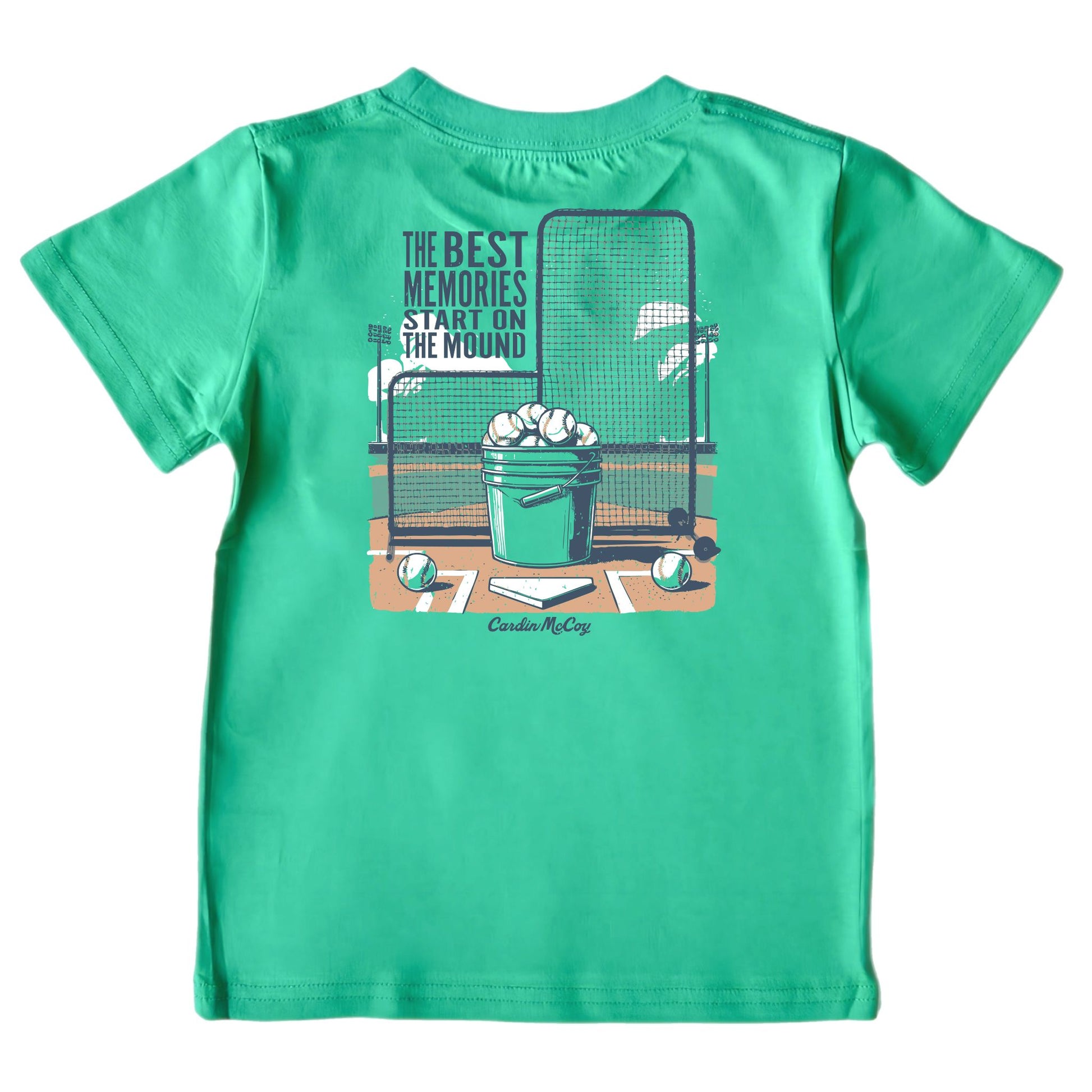 Kids' On The Mound Short-Sleeve Tee Short Sleeve T-Shirt Cardin McCoy Green XXS (2/3) Pocket