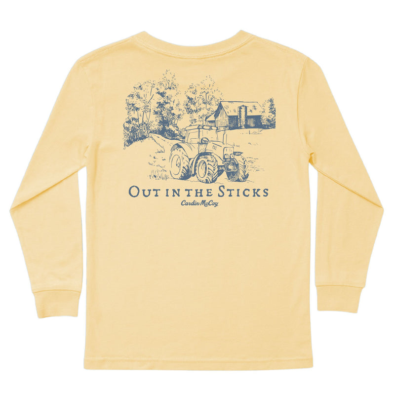 Kids' Out In The Sticks Long-Sleeve Tee Long Sleeve T-Shirt Cardin McCoy Butter XXS (2/3) Pocket