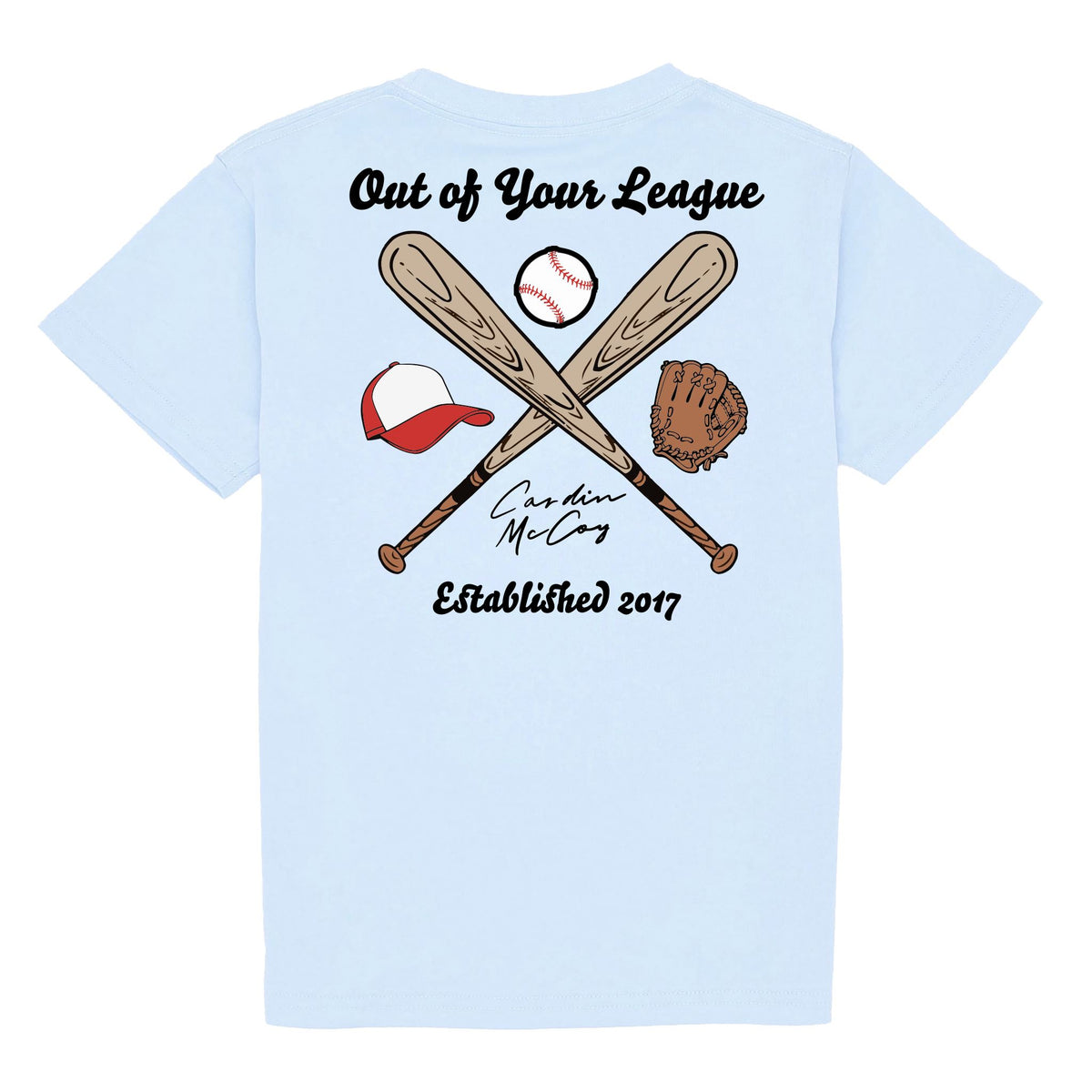 Kids' Out of Your League Boys Short Sleeve Pocket Tee Short Sleeve T-Shirt Cardin McCoy Cool Blue XXS (2/3) 