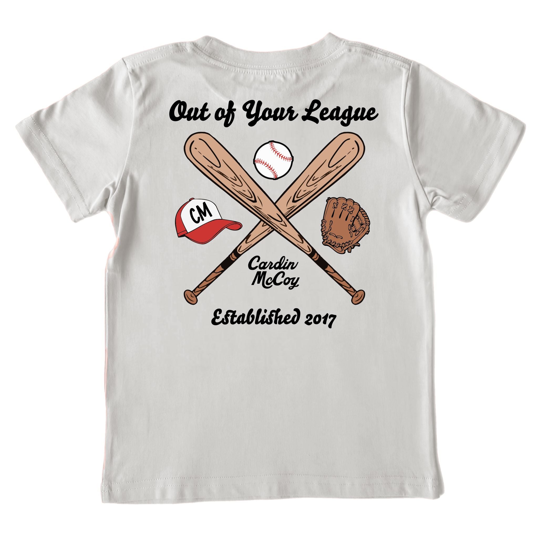 Kids' Out of Your League Short-Sleeve Tee Short Sleeve T-Shirt Cardin McCoy Ice Gray XXS (2/3) Pocket