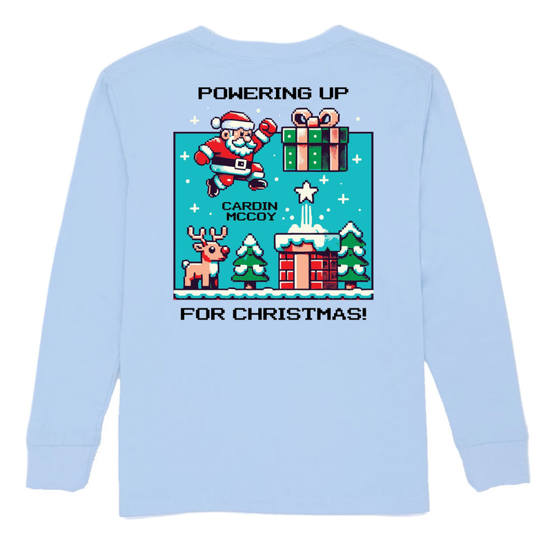 Kids' Powering Up Long-Sleeve Tee Long Sleeve T-Shirt Cardin McCoy Light Blue XXS (2/3) Pocket