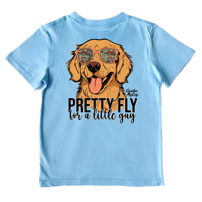 Kids' Pretty Fly For A Little Guy Short-Sleeve Tee Short Sleeve T-Shirt Cardin McCoy Light Blue XXS (2/3) Pocket