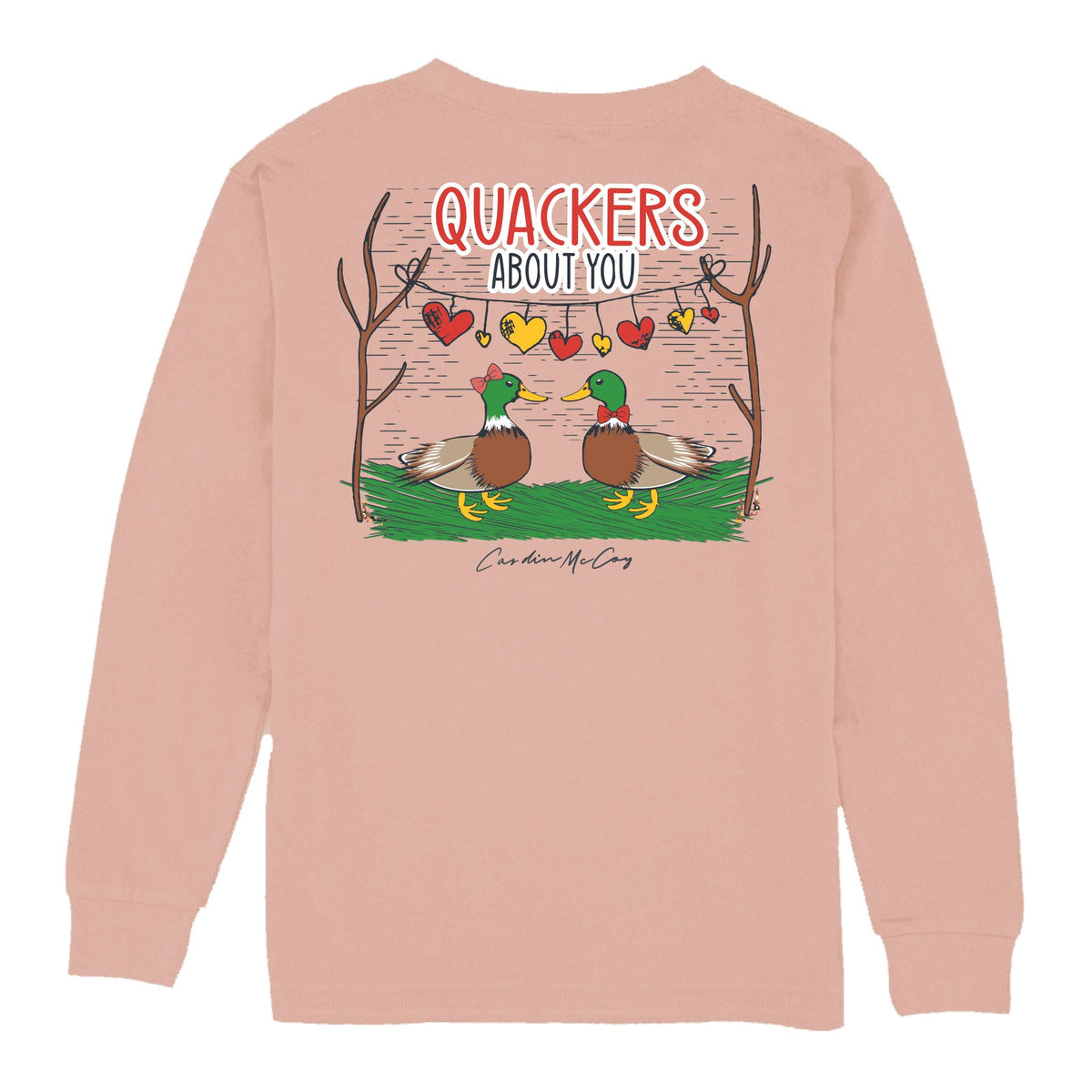 Kids' Quackers About You Long Sleeve Pocket Tee Long Sleeve T-Shirt Cardin McCoy Rose Tan XXS (2/3) 