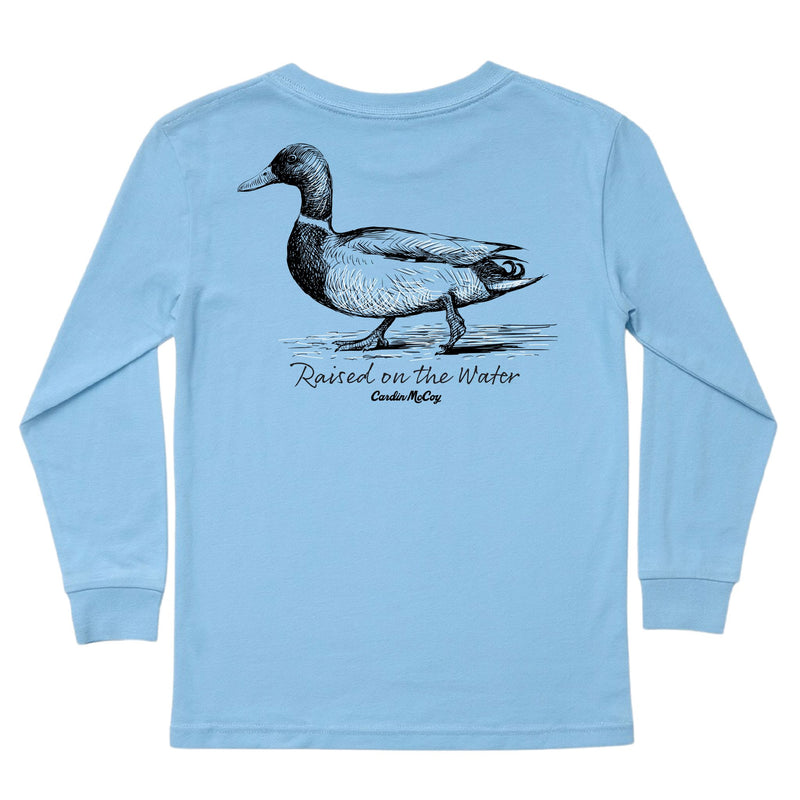 Kids' Raised On The Water Long-Sleeve Tee Long Sleeve T-Shirt Cardin McCoy Light Blue XXS (2/3) Pocket
