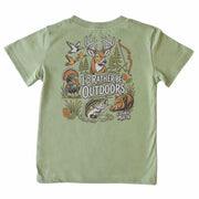 Kids' Rather Be Outdoors Short-Sleeve Tee Short Sleeve T-Shirt Cardin McCoy Light Olive XXS (2/3) Pocket