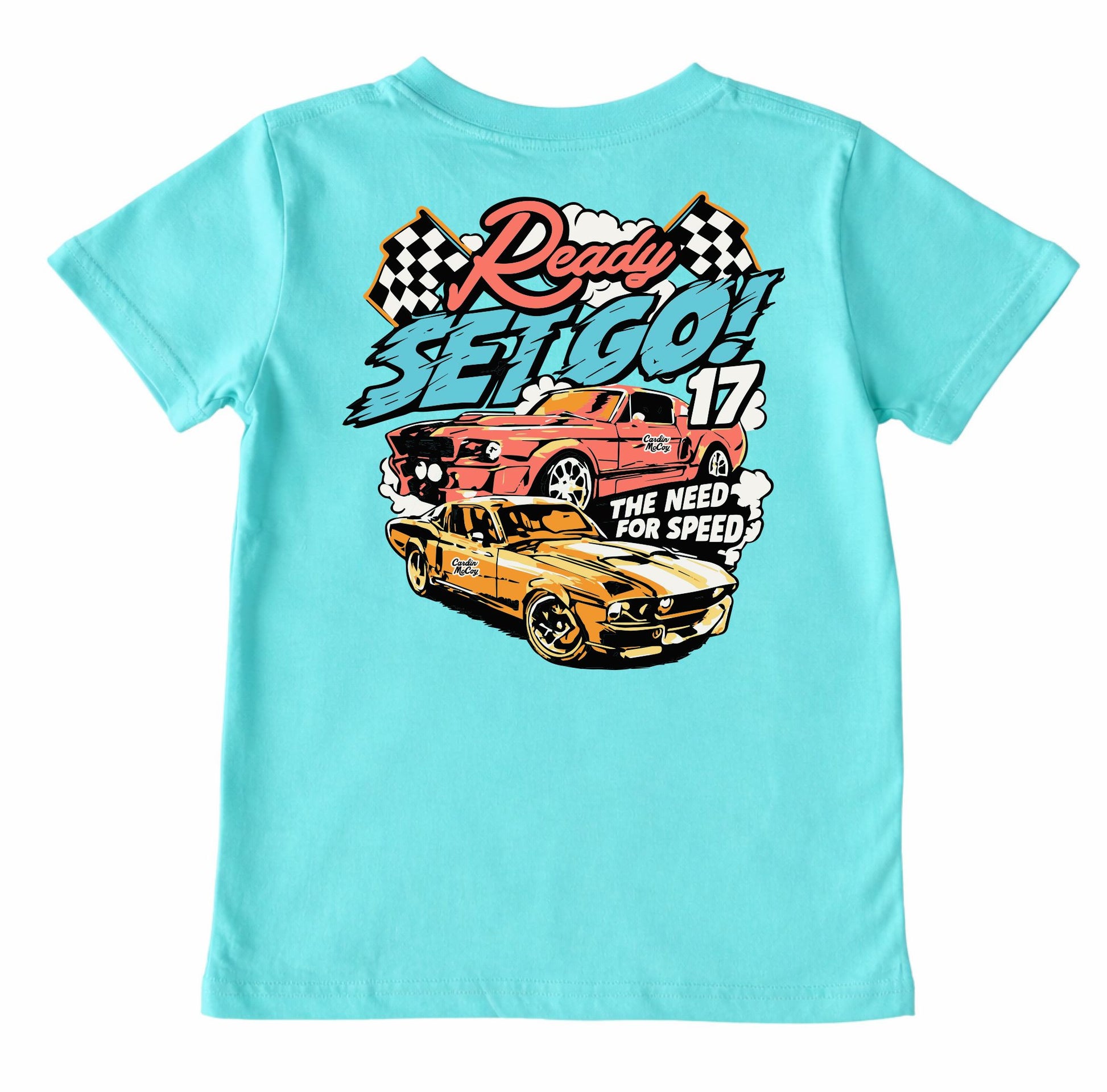 Kids' Ready Set Go Short-Sleeve Tee Short Sleeve T-Shirt Cardin McCoy Teal XXS (2/3) Pocket