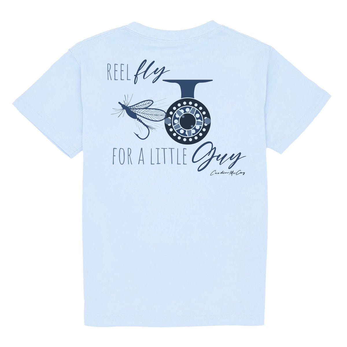 Kids' Reel Fly Short Sleeve Pocket Tee Short Sleeve T-Shirt Cardin McCoy Cool Blue XXS (2/3) 