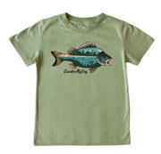 Kids' Sandbar Fish Front Short-Sleeve Tee Short Sleeve T-Shirt Cardin McCoy Light Olive XXS (2/3) No Pocket