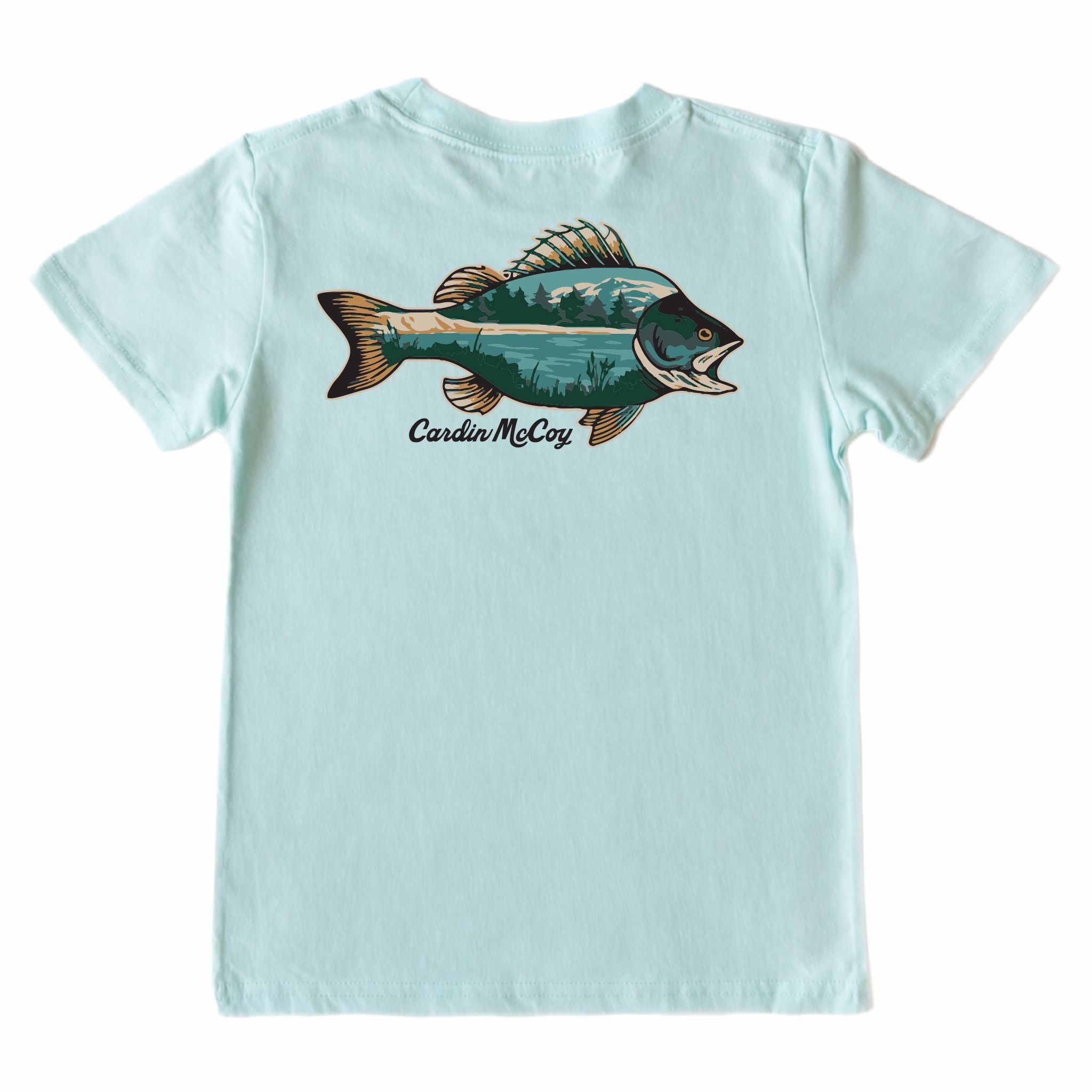 Kids' Sandbar Fish Short-Sleeve Tee Short Sleeve T-Shirt Cardin McCoy Blue Mint XXS (2/3) Pocket