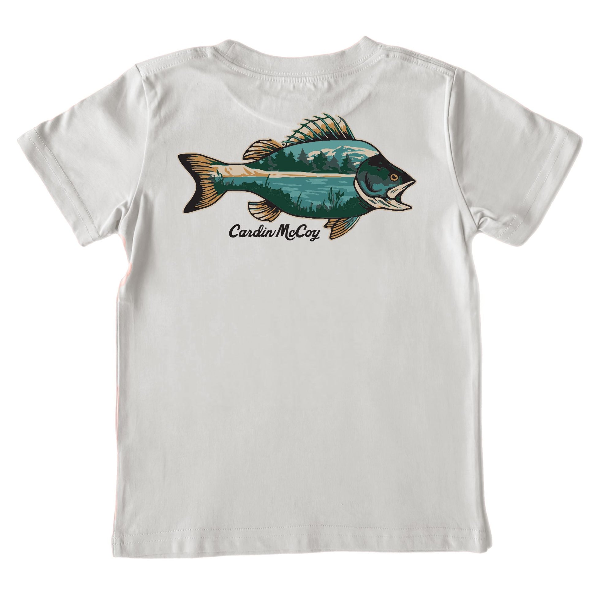 Kids' Sandbar Fish Short-Sleeve Tee Short Sleeve T-Shirt Cardin McCoy Ice Gray XXS (2/3) Pocket