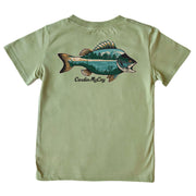 Kids' Sandbar Fish Short-Sleeve Tee Short Sleeve T-Shirt Cardin McCoy Light Olive XXS (2/3) Pocket