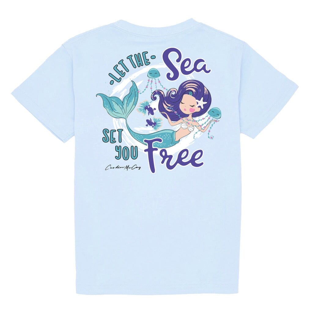 Kids' Sea Set You Free Short Sleeve Pocket Tee Short Sleeve T-Shirt Cardin McCoy Cool Blue No Pocket XXS (2/3) 