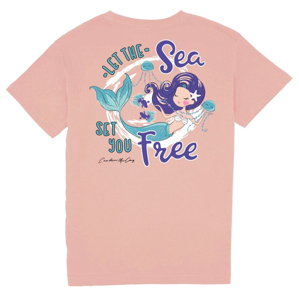 Kids' Sea Set You Free Short Sleeve Pocket Tee Short Sleeve T-Shirt Cardin McCoy Rose Tan XXS (2/3) 