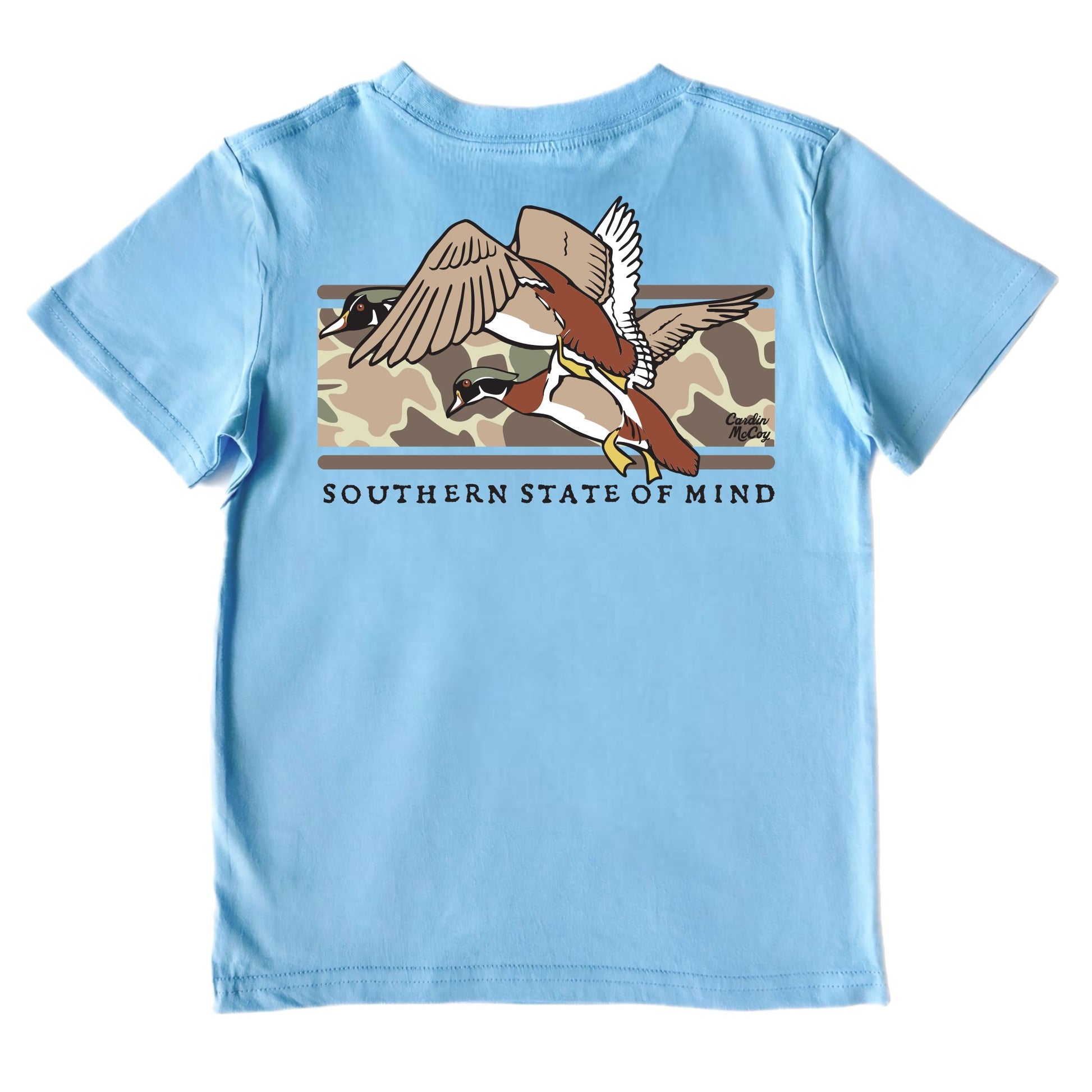 Kids' Southern State of Mind Short-Sleeve Tee Short Sleeve T-Shirt Cardin McCoy Light Blue XXS (2/3) Pocket