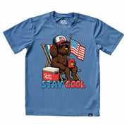 Kids' Stay Cool Performance Short-Sleeve Tee Short Sleeve T-Shirt Cardin McCoy Captain's Blue XXS (2/3) Performance