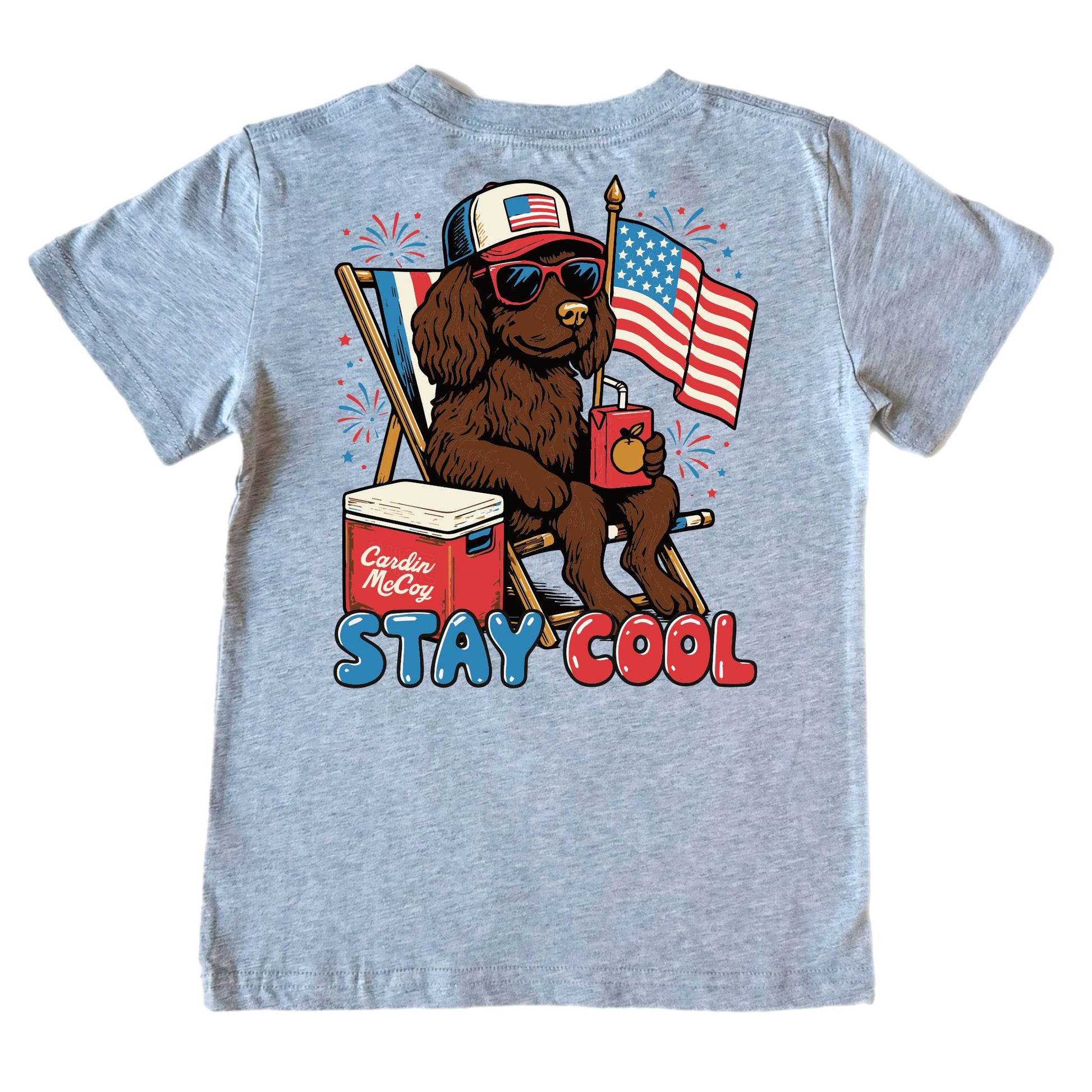 Kids' Stay Cool Short-Sleeve Tee Short Sleeve T-Shirt Cardin McCoy Heather Gray XXS (2/3) Pocket