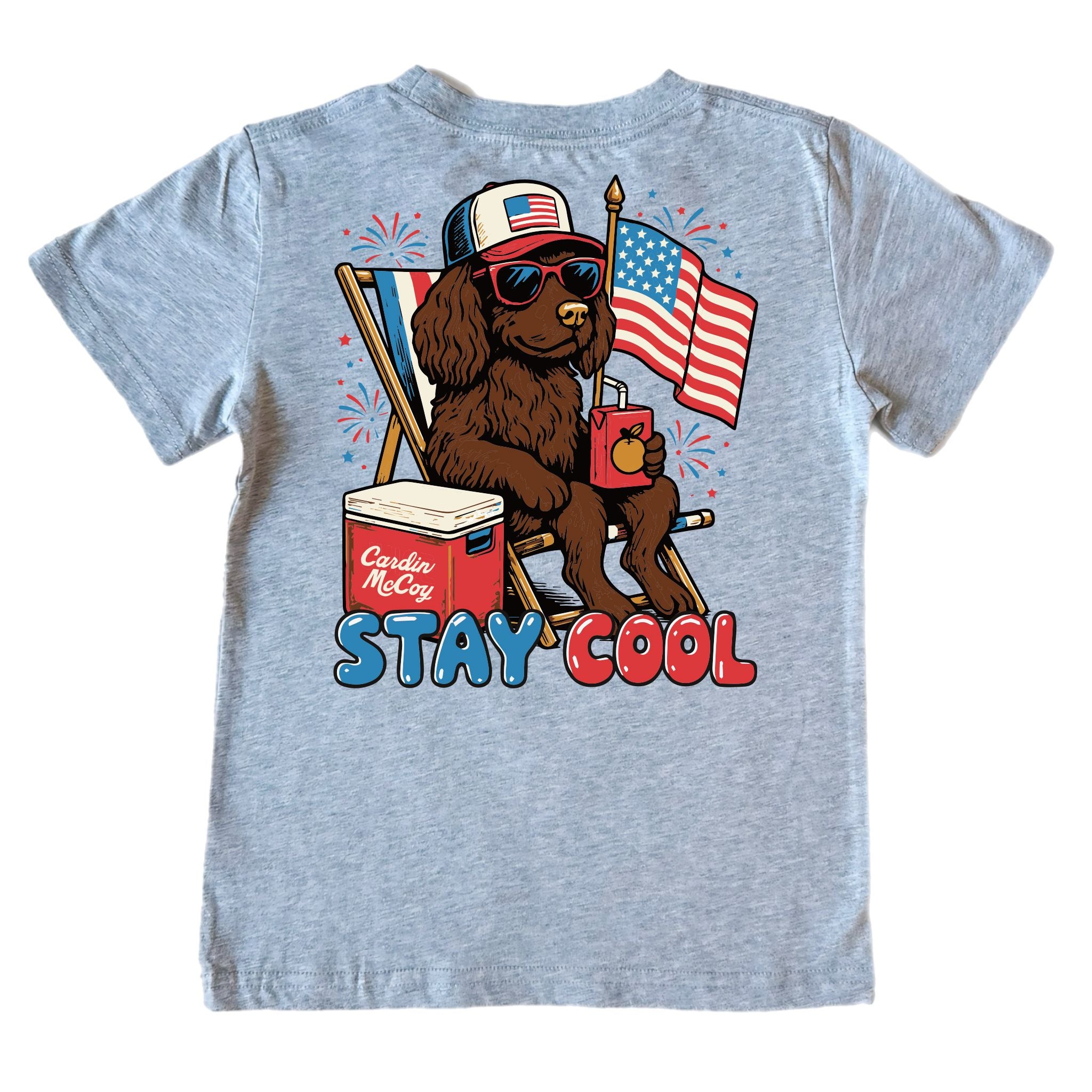 Kids' Stay Cool Short-Sleeve Tee Short Sleeve T-Shirt Cardin McCoy Heather Gray XXS (2/3) Pocket