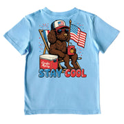 Kids' Stay Cool Short-Sleeve Tee Short Sleeve T-Shirt Cardin McCoy Light Blue XXS (2/3) Pocket