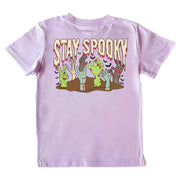 Kids' Stay Spooky Short-Sleeve Tee Short Sleeve T-Shirt Cardin McCoy Lavander XXS (2/3) Pocket