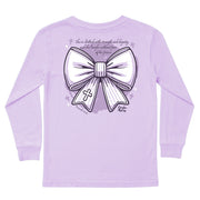 Kids' Strength & Dignity Long-Sleeve Tee Long Sleeve T-Shirt Cardin McCoy Lavender XXS (2/3) Pocket