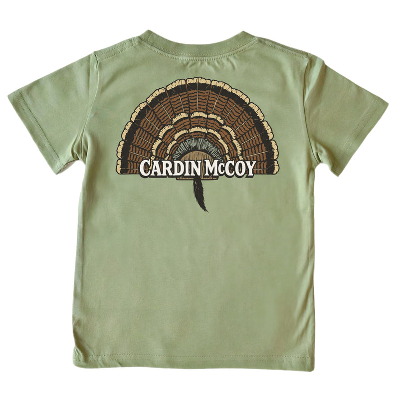 Kids' Tail Feathers Short-Sleeve Tee Short Sleeve T-Shirt Cardin McCoy Light Olive XXS (2/3) Pocket
