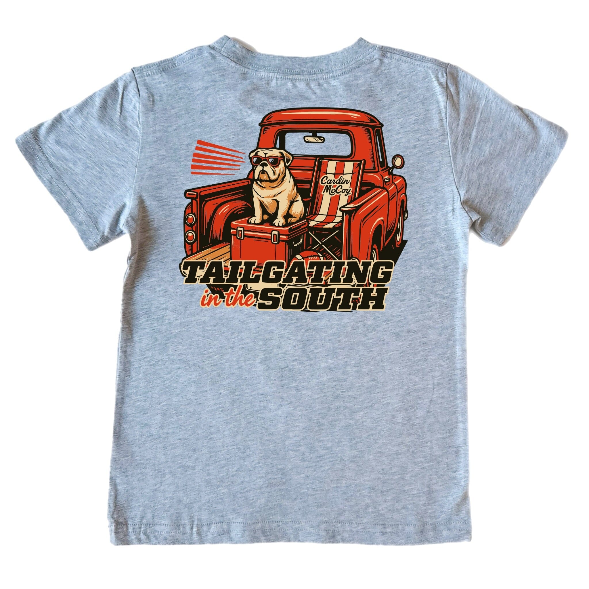 Kids' Tailgating In The South Short-Sleeve Tee Short Sleeve T-Shirt Cardin McCoy Heather Gray XXS (2/3) Pocket
