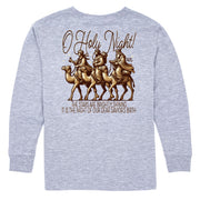 Kids' The Stars Are Shining Long-Sleeve Tee Long Sleeve T-Shirt Cardin McCoy Heather Gray XXS (2/3) Pocket
