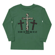 Kids' The Truth Front Design Long-Sleeve Tee Short Sleeve T-Shirt Cardin McCoy Dark Olive XXS (2/3) Front Design