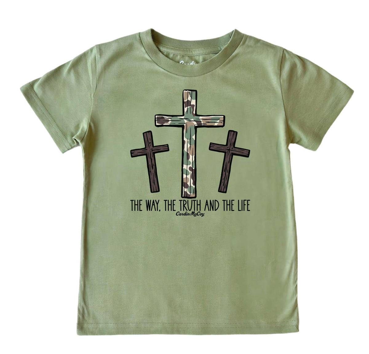 Kids' The Truth Front Short-Sleeve Tee Short Sleeve T-Shirt Cardin McCoy Light Olive XXS (2/3) No Pocket