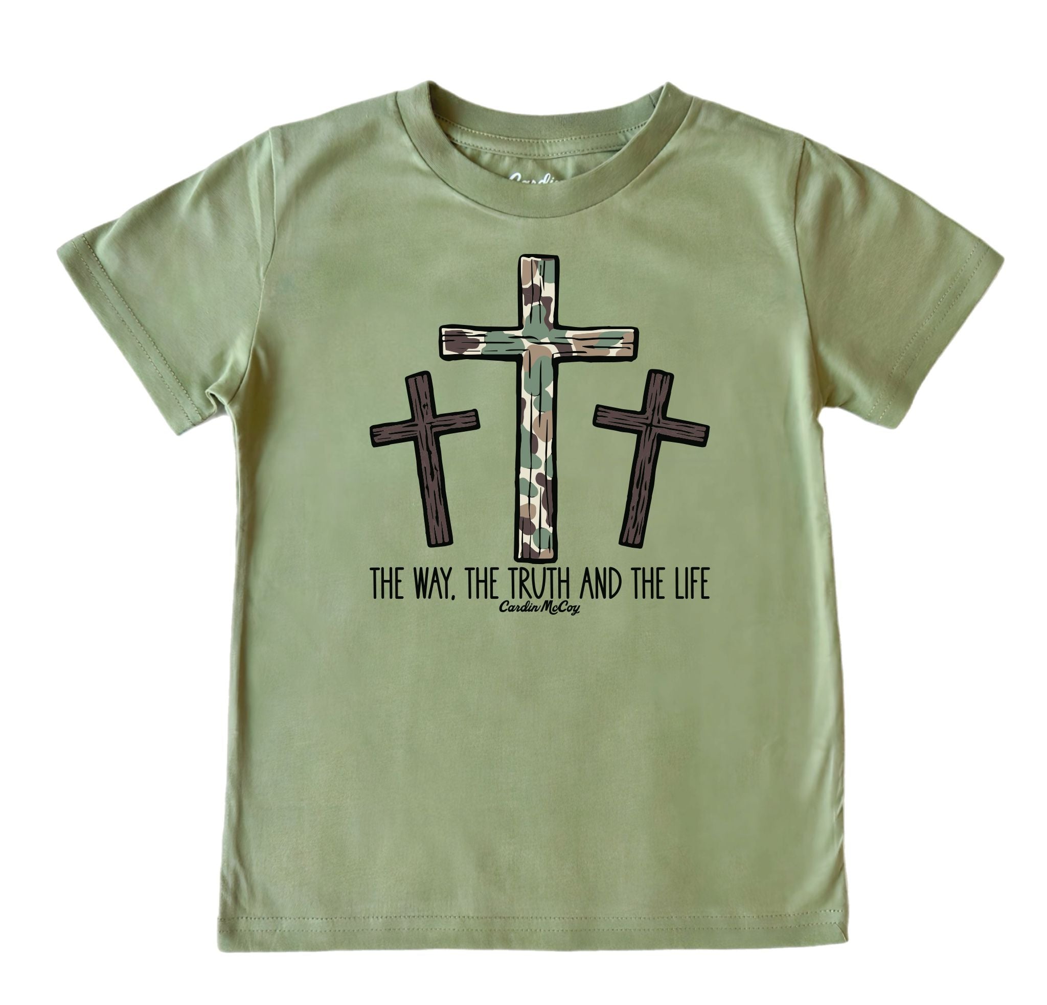 Kids' The Truth Front Short-Sleeve Tee Short Sleeve T-Shirt Cardin McCoy Light Olive XXS (2/3) No Pocket