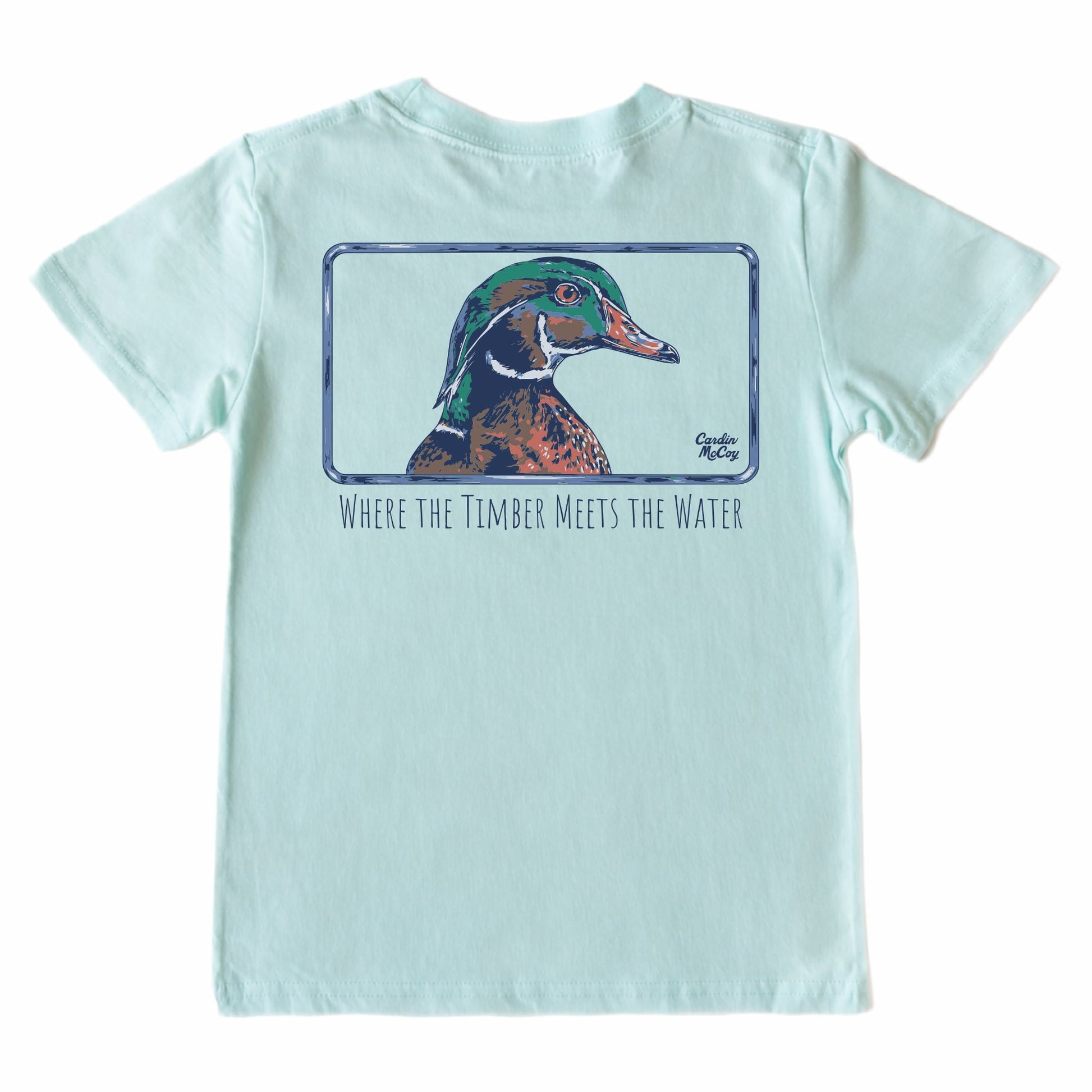Kids' Timber Meets Short-Sleeve Tee Short Sleeve T-Shirt Cardin McCoy Blue Mint XXS (2/3) Pocket