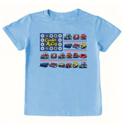 Kids' Tractor Flag Front Short-Sleeve Tee Short Sleeve T-Shirt Cardin McCoy Light Blue XXS (2/3) Front