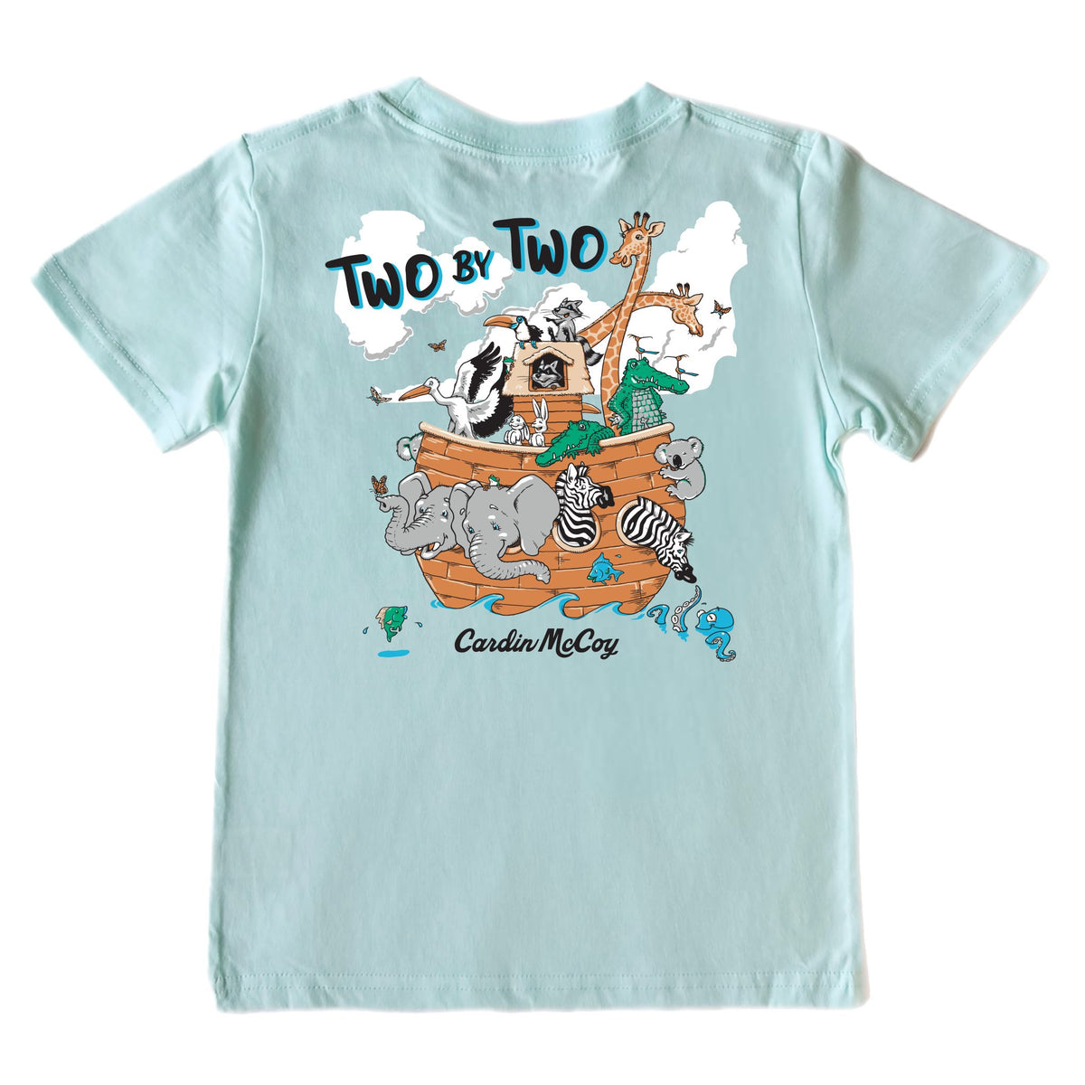 Kids' Two By Two Short-Sleeve Tee Short Sleeve T-Shirt Cardin McCoy Blue Mint XXS (2/3) Pocket