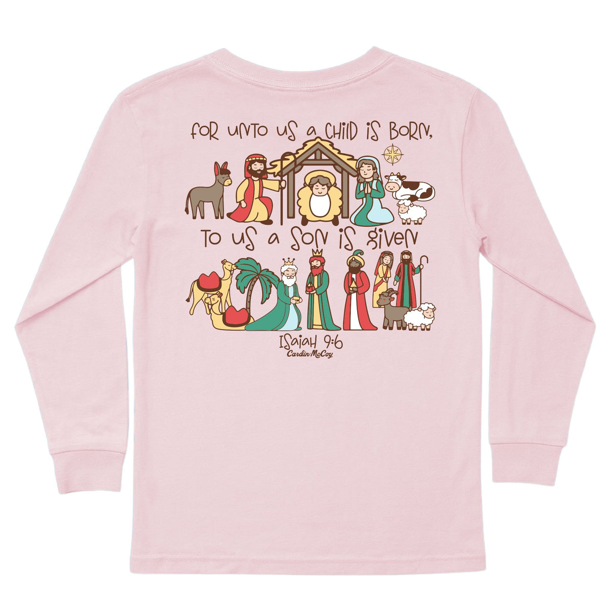 Kids' Unto Us Long-Sleeve Tee Long Sleeve T-Shirt Cardin McCoy Light Pink XXS (2/3) Pocket