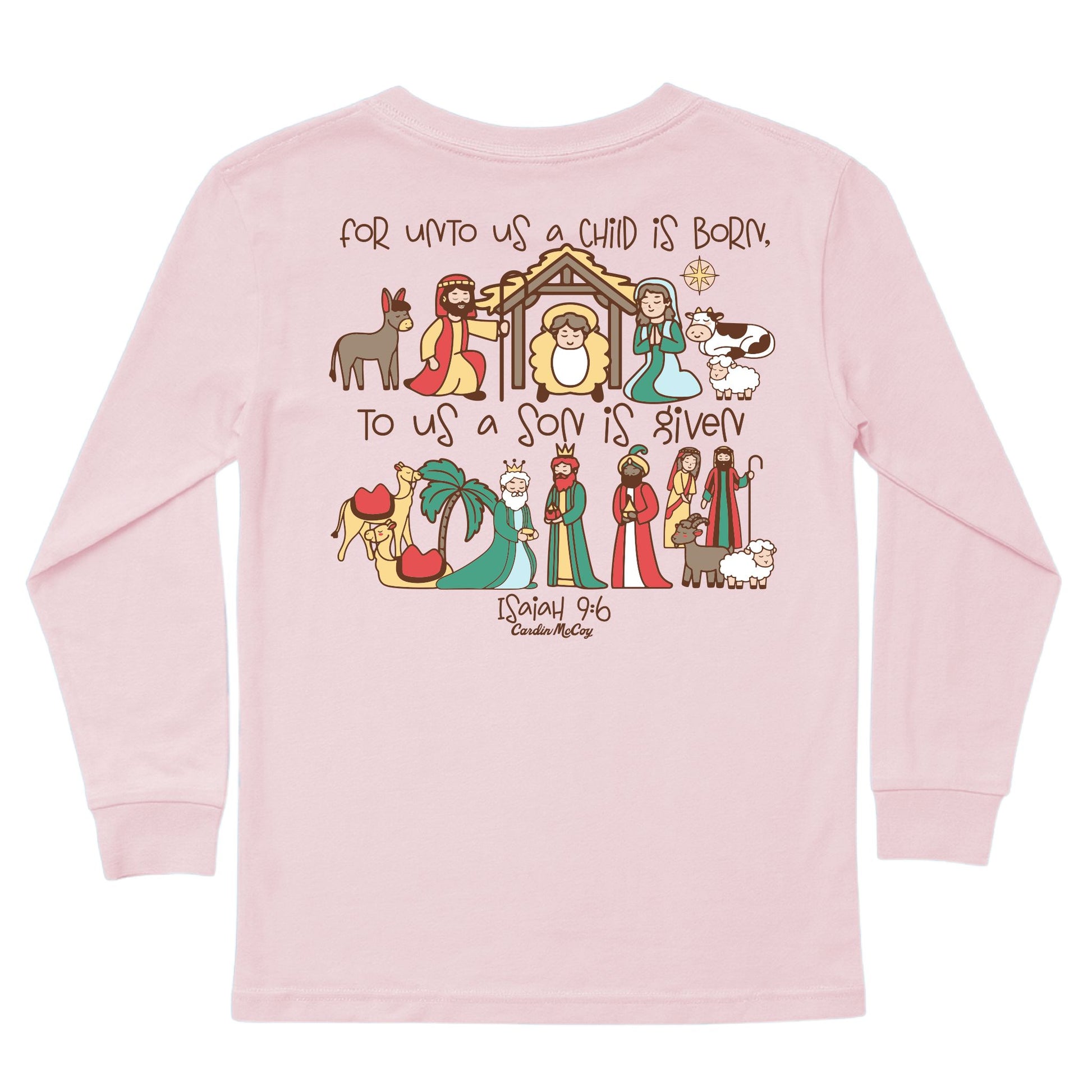 Kids' Unto Us Long-Sleeve Tee Long Sleeve T-Shirt Cardin McCoy Light Pink XXS (2/3) Pocket
