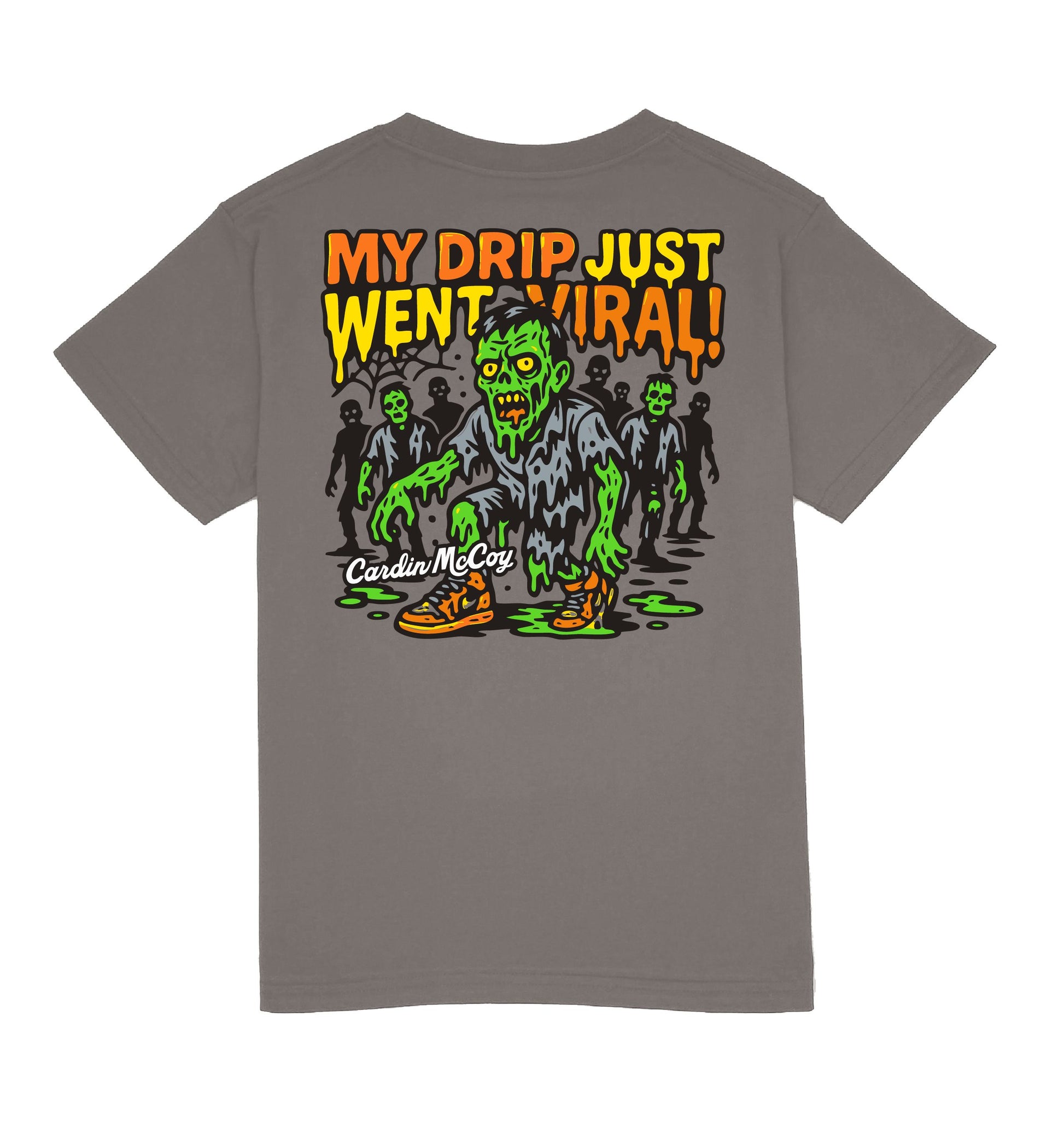 Kids' Viral Drip Short-Sleeve Tee Short Sleeve T-Shirt Cardin McCoy Anchor Gray XXS (2/3) Pocket