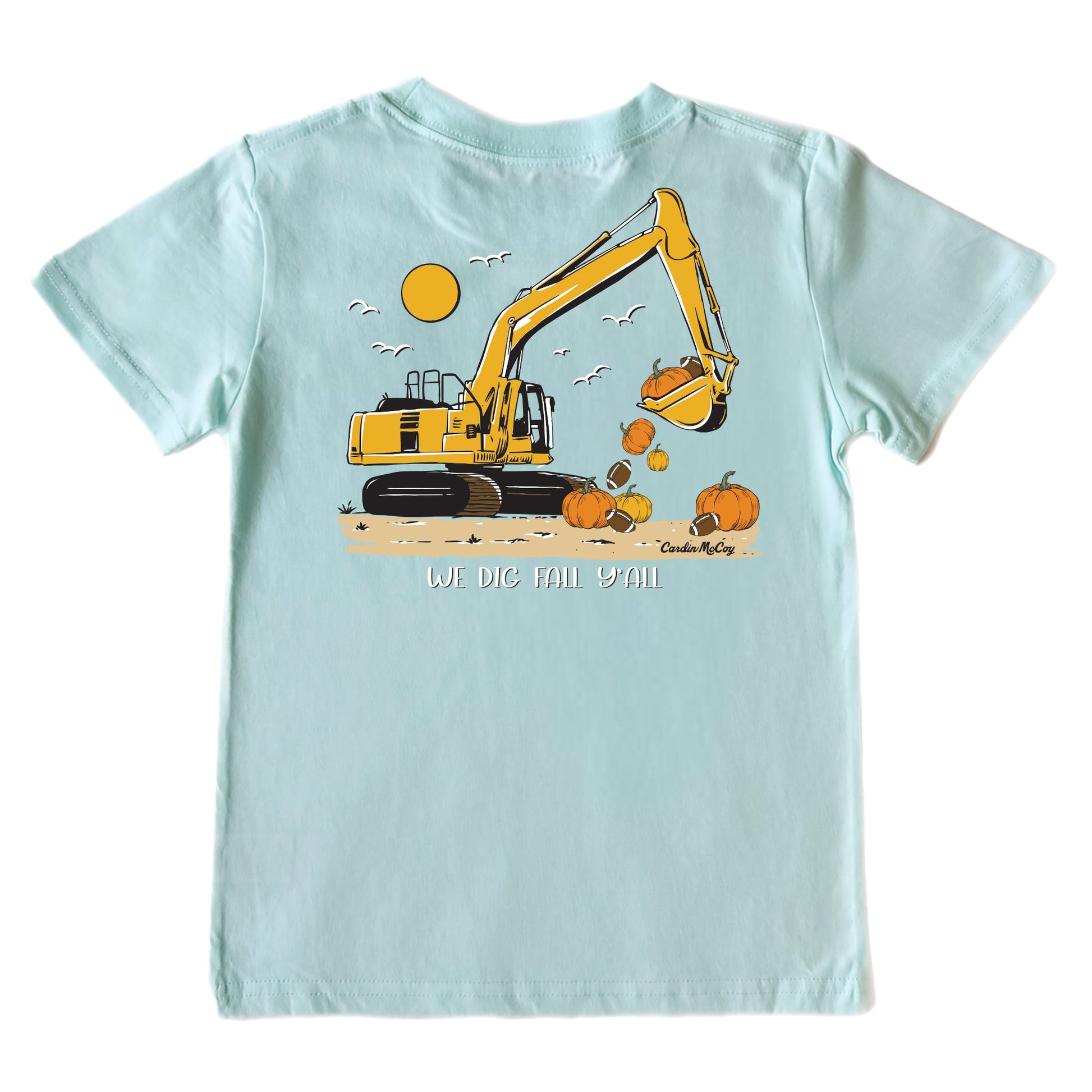 Kids' We Dig Fall Short-Sleeve Tee Short Sleeve T-Shirt Cardin McCoy Blue Mint XXS (2/3) Pocket