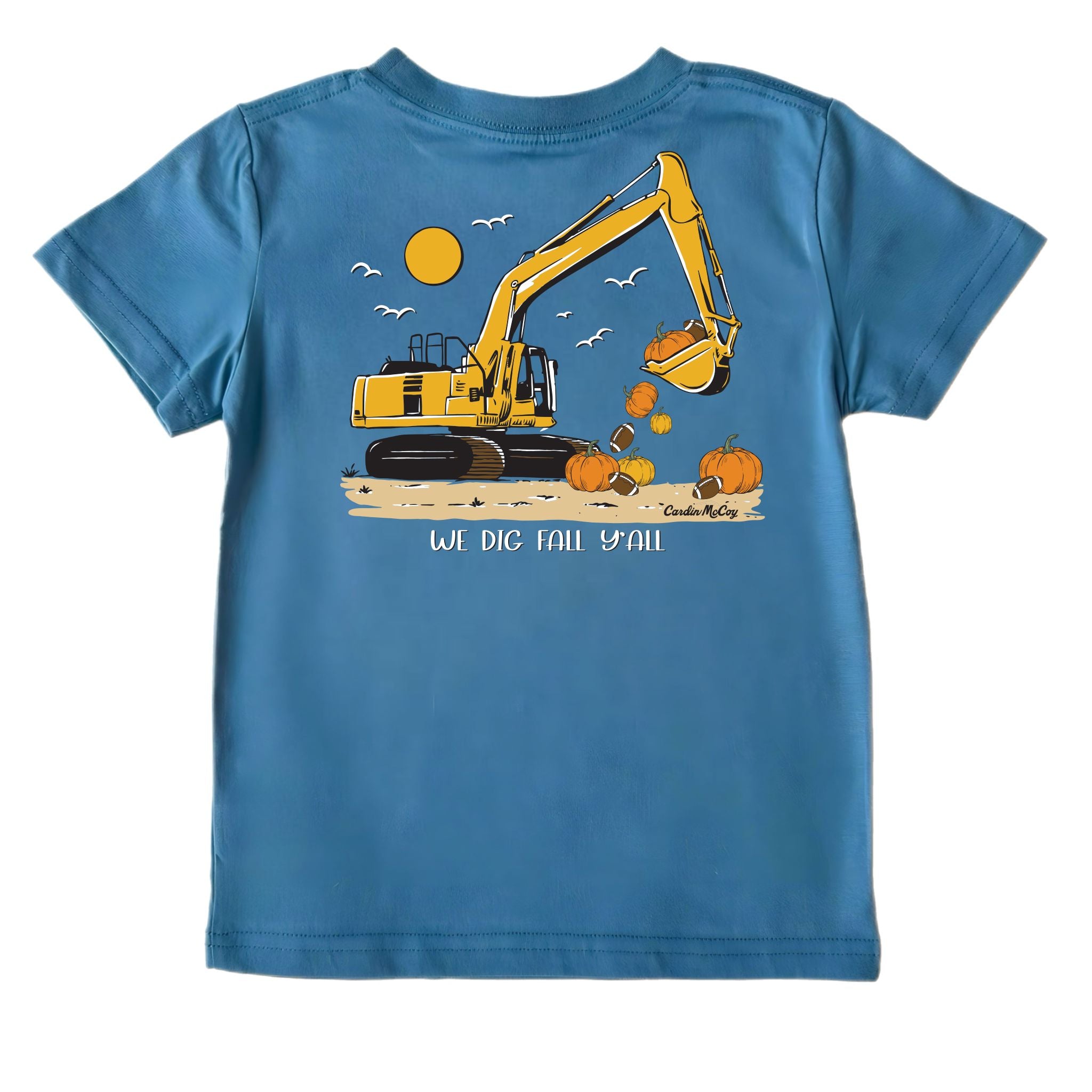 Kids' We Dig Fall Short-Sleeve Tee Short Sleeve T-Shirt Cardin McCoy Blue XXS (2/3) Pocket