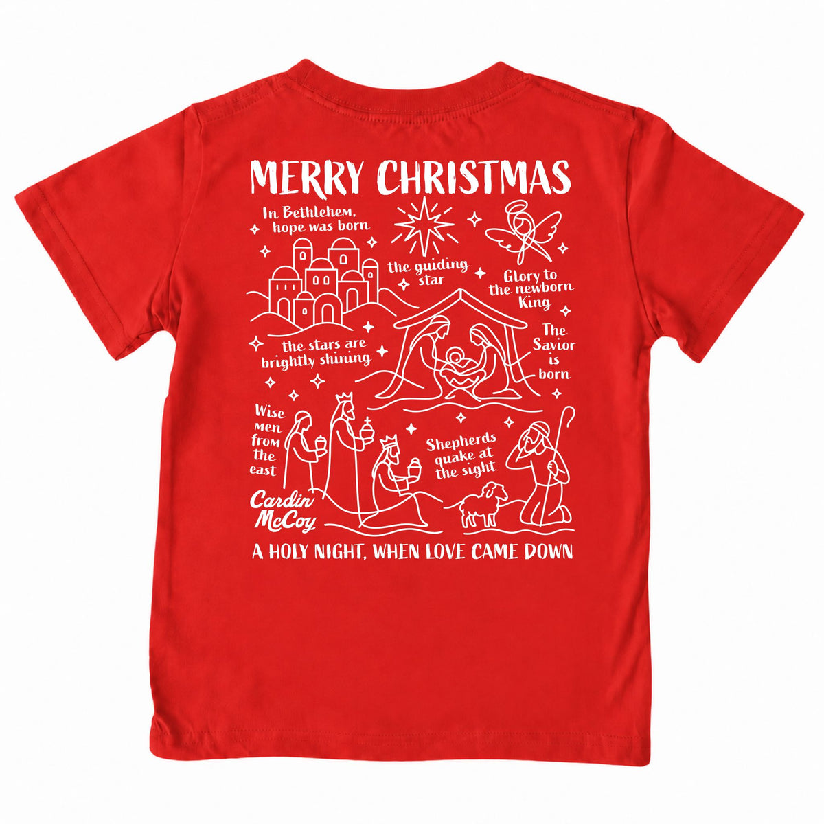 Kids' When Love Came Down Short-Sleeve Tee Short Sleeve T-Shirt Cardin McCoy Red XXS (2/3) Pocket