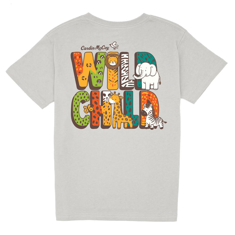 Kids' Wild Child Short Sleeve Tee Short Sleeve T-Shirt Cardin McCoy Ice Gray XXS (2/3) No Pocket
