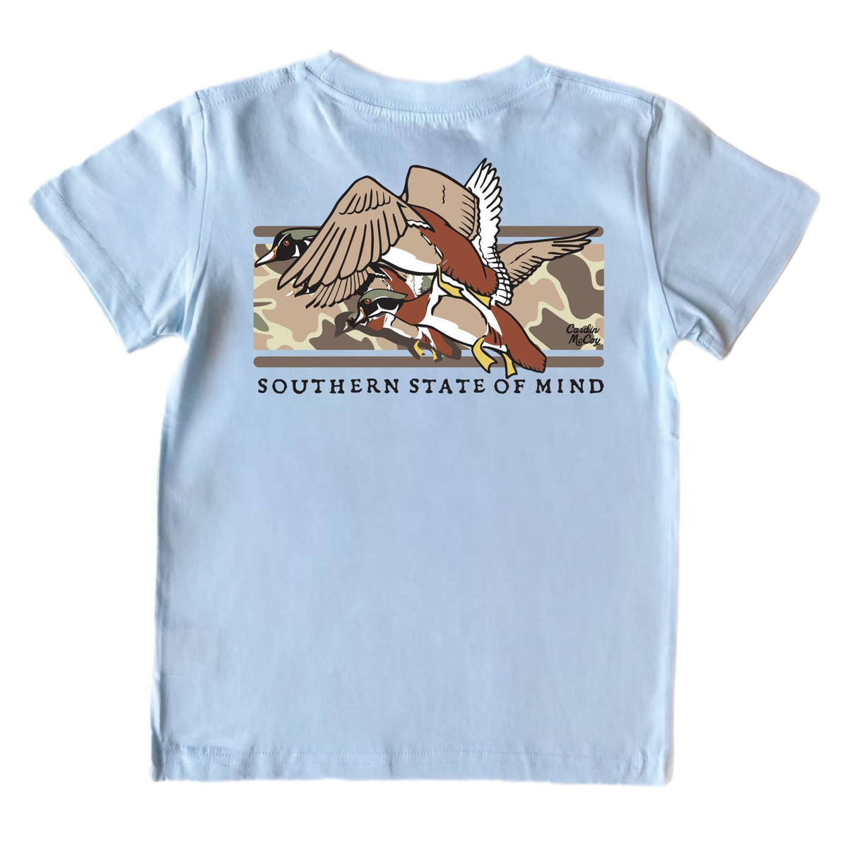 Kids' Wood Ducks Short-Sleeve Tee Short Sleeve T-Shirt Cardin McCoy Cool Blue XXS (2/3) Pocket