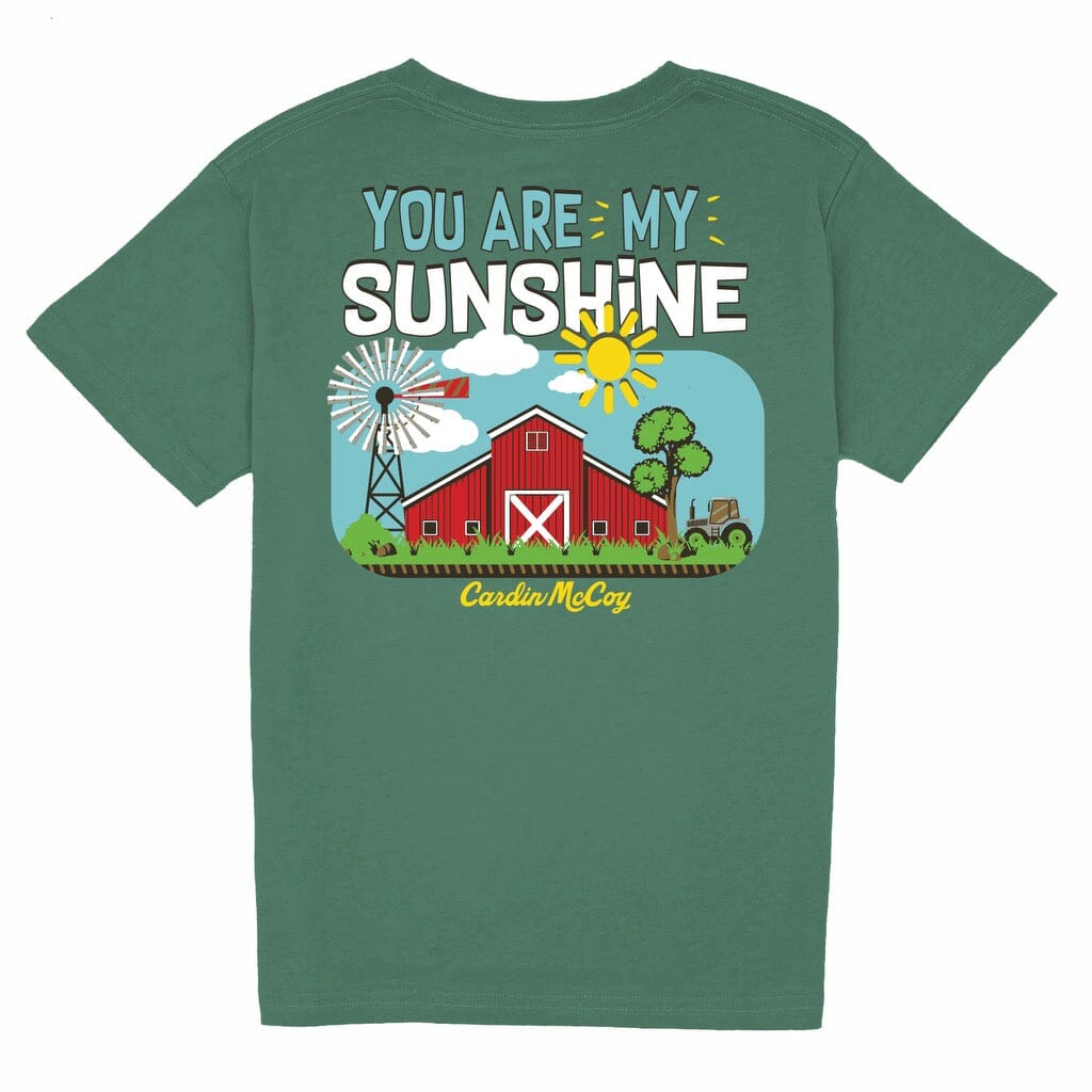 Kids' You Are My Sunshine Short Sleeve Pocket Tee Short Sleeve T-Shirt Cardin McCoy Dark Olive XXS (2/3) 