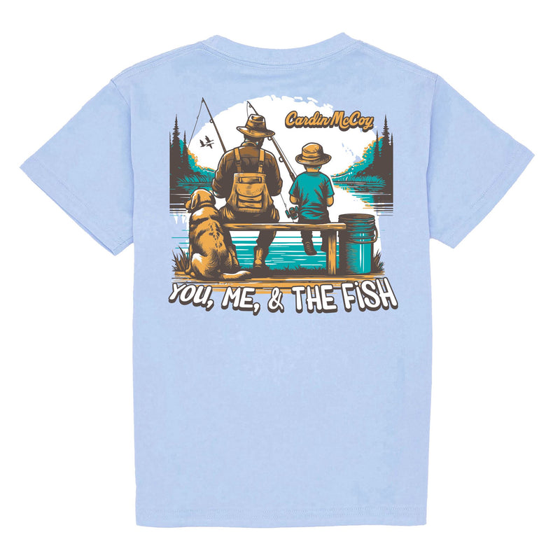 Kids' You, Me & the Fish Short Sleeve Tee Short Sleeve T-Shirt Cardin McCoy Light Blue XXS (2/3) No Pocket