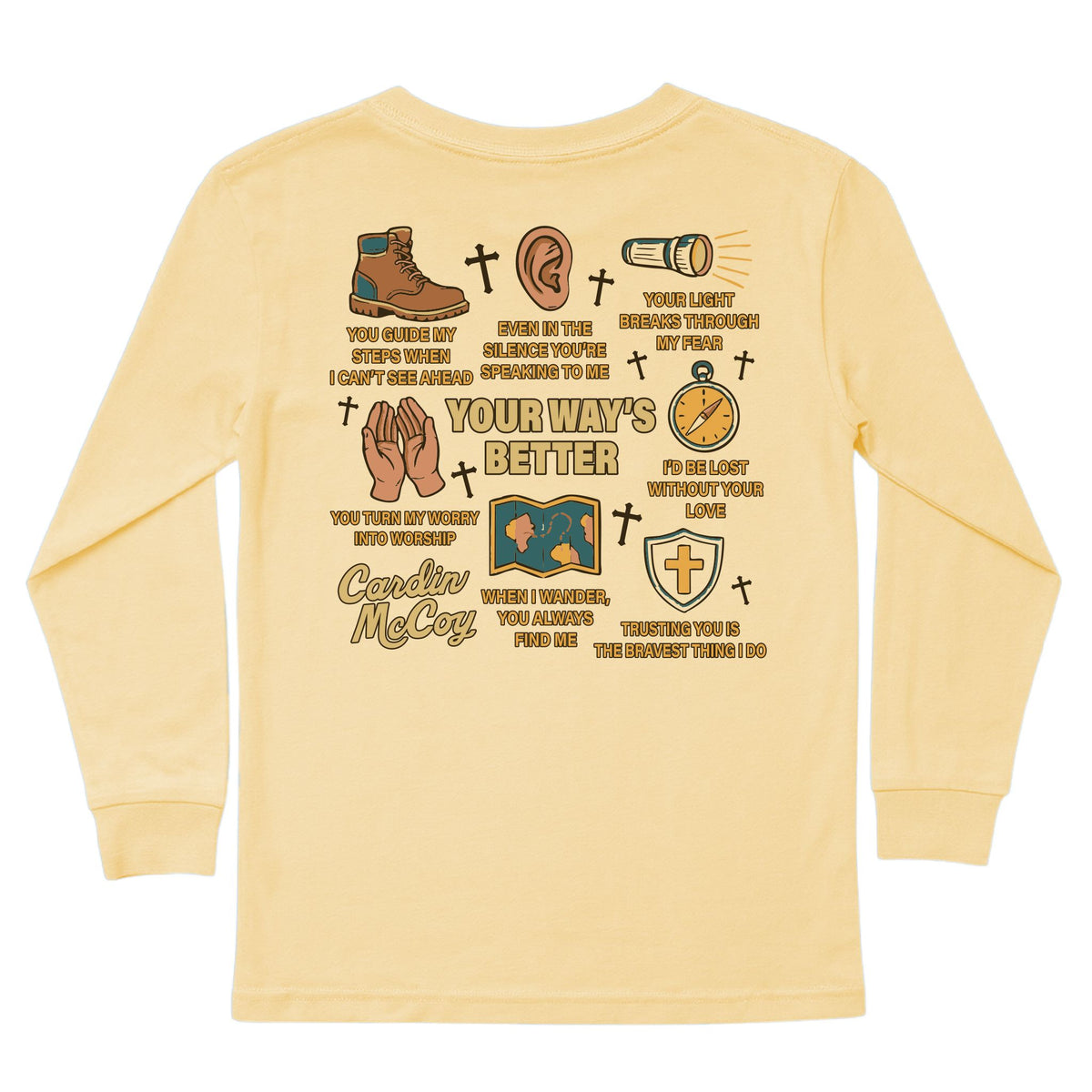 Kids' Your Way's Better Long-Sleeve Tee Long Sleeve T-Shirt Cardin McCoy Butter XXS (2/3) Pocket