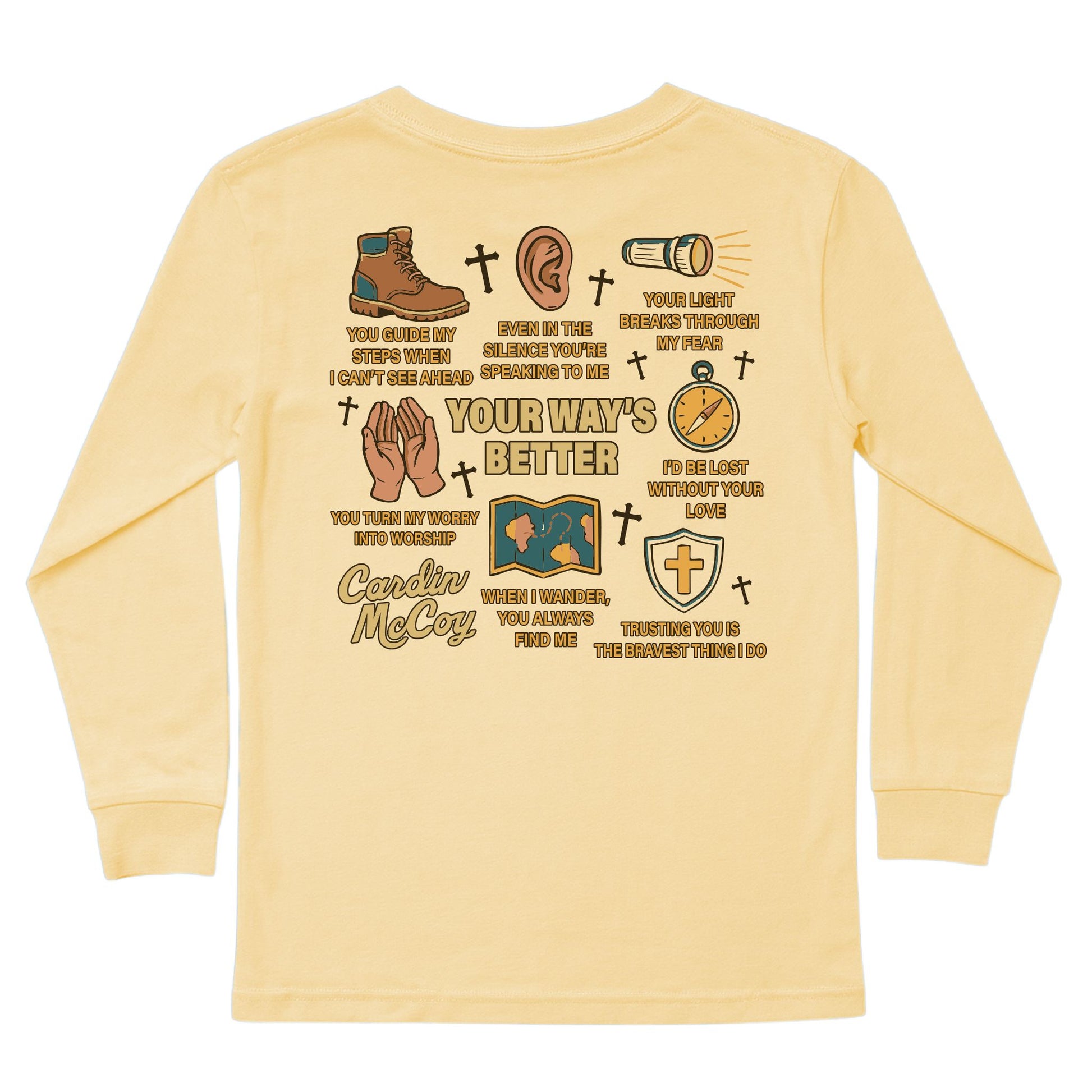 Kids' Your Way's Better Long-Sleeve Tee Long Sleeve T-Shirt Cardin McCoy Butter XXS (2/3) Pocket